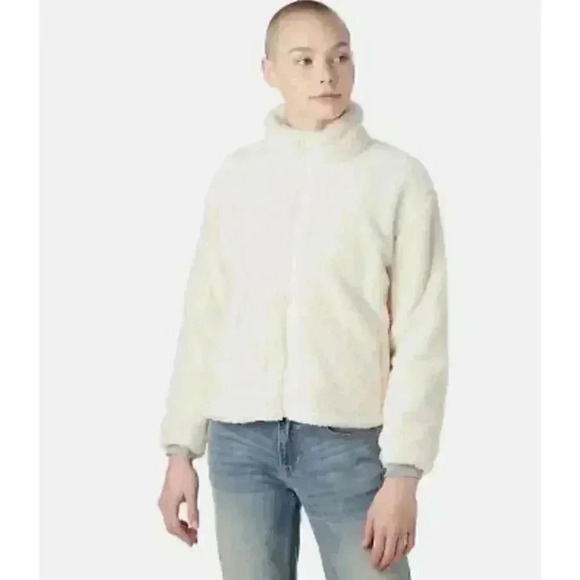 MARINE LAYER x LOST & FOUND Cream Sherpa Zip- Up Sweater - size Small - Picture 1 of 6